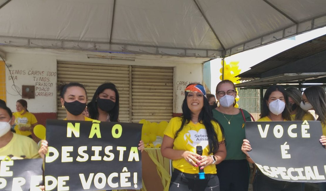 CRAS do Manoel Teles e CVV realizam evento de conscientização sobre a prevenção ao suicídio em Arapiraca