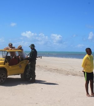 IMA inicia fiscalização contra tráfego de veículos em praias alagoanas com autuações e multa