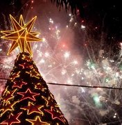 Prefeitura de Arapiraca abre programação natalina com show pirotécnico