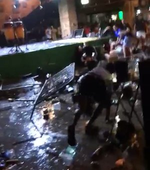 Tiroteio em casa de show deixa homem morto e pessoas feridas no Jaraguá; confira vídeo