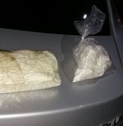 Ação integrada prende suspeito e apreende 1,5 kg de cocaína avaliada em R$ 30 mil