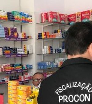 Em Maceió,Procon fiscaliza preços de produtos em farmácias após suspeitas de coronavírus 