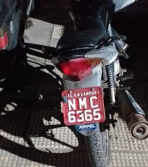 Adolescentes são apreendidos com moto roubada em São Miguel dos Campos