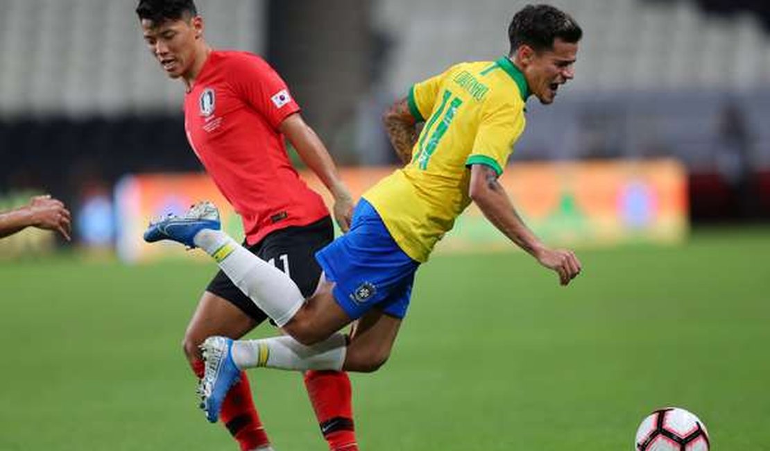 Brasil derrota Coreia do Sul por 3 a 0 e volta a vencer após 5 jogos