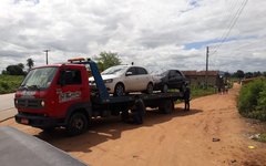 Carros foram removidos ao pátio do DER em Arapiraca