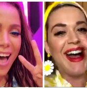 Anitta surpreende ao receber Katy Perry em live no Instagram