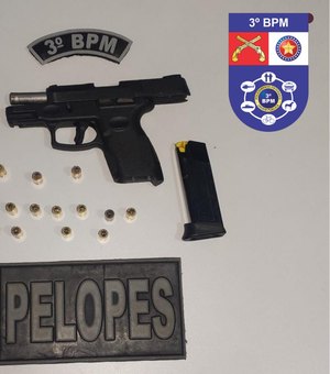 Homem de 39 anos é preso por porte ilegal de arma de fogo em Arapiraca