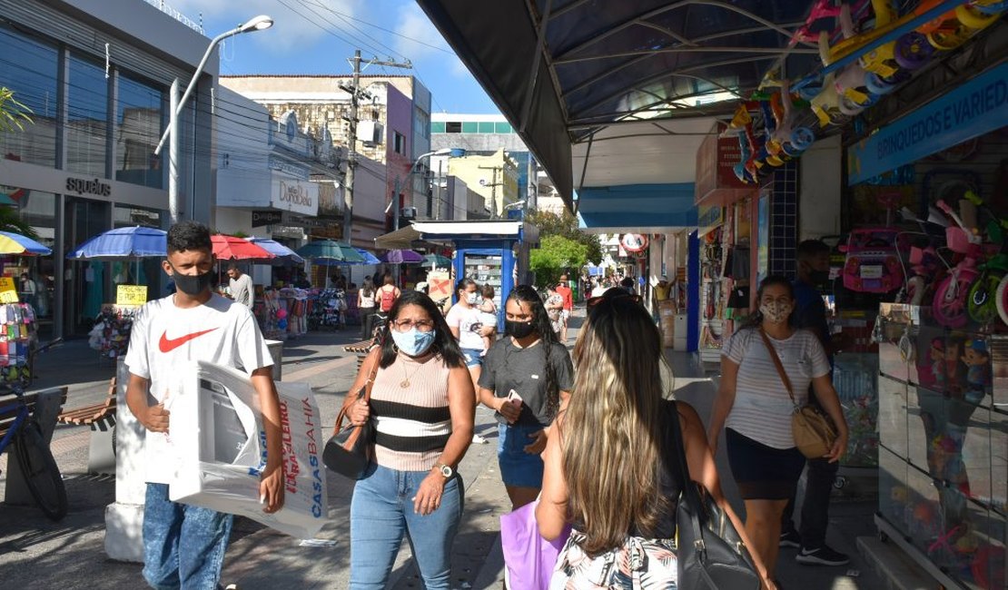 Volume de vendas do comércio decaem para -1,0% em Alagoas no mês de fevereiro
