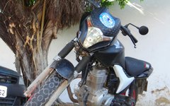 Motocicleta utilizada no roubo 