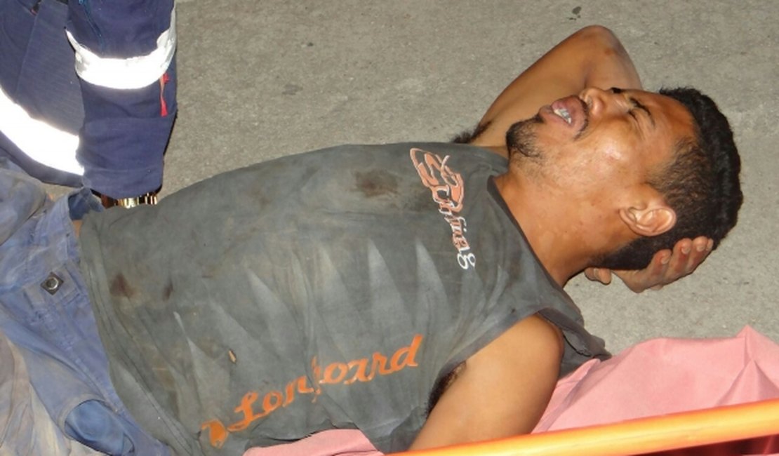 Homem sofre tentativa de homicídio e é baleado na perna em Maceió