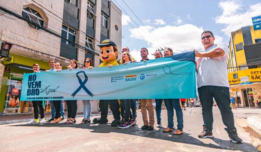 Ação integrada promovida no Centro de Arapiraca abre programação do Novambro Azul