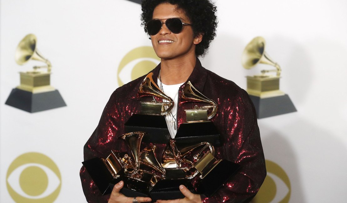 Bruno Mars é o grande vencedor do Grammy 2018