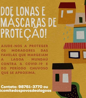 Campanha arrecada máscaras e lona para moradores da Lagoa Mundaú