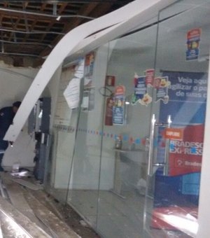 Criminosos explodem agência do Bradesco no Sertão de Alagoas