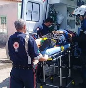 Motossocorrista da Samu fica ferido após acidente em Arapiraca