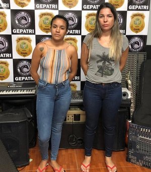 Mãe e filha são presas suspeitas vender na web instrumentos musicais furtados em igrejas