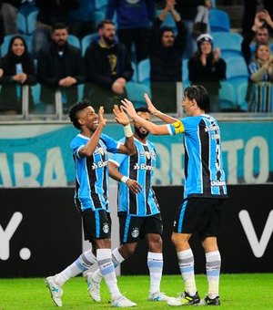 Com gol de Cortez aos 40 minutos do segundo tempo, Grêmio vence o Bahia 