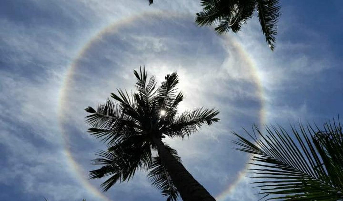 [Vídeo] Fenômeno Halo Solar aparece no Litoral Norte de Alagoas