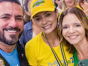 Vereador Leonardo Dias confirma evento com Michelle Bolsonaro em Maceió