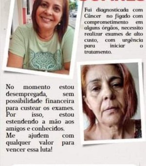 Moradora de Maceió pede ajuda para custear cirurgia de câncer no fígado