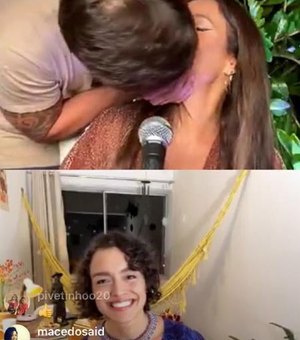 Ivete Sangalo e Daniel Cady se beijam durante live após rumores de crise
