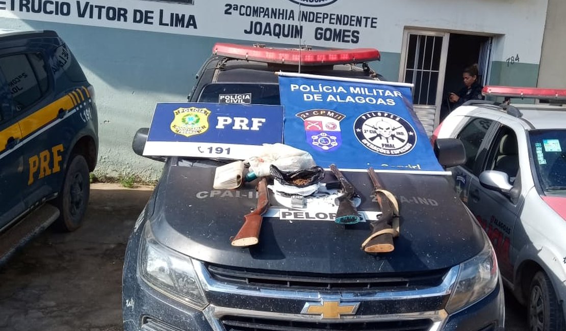 Suspeito de integrar quadrilha de roubos é preso em Joaquim Gomes