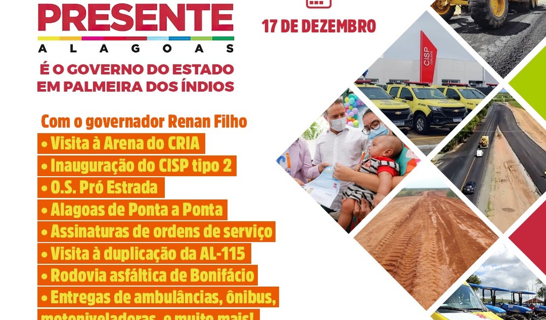 Governador Renan Filho e prefeito Julio Cezar inauguram Cisp nesta sexta (17) e anunciam novos investimentos para Palmeira dos Índios