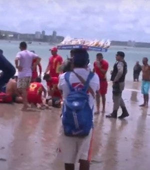 Mulher morre afogada na praia da Ponta Verde