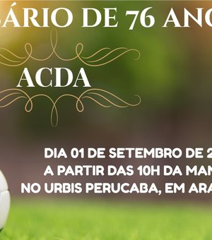 Associação dos Desportivos de Alagoas completa 76 anos e conta com comemorações