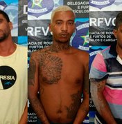 Polícia Civil prende trio envolvido em assalto a estabelecimento comercial