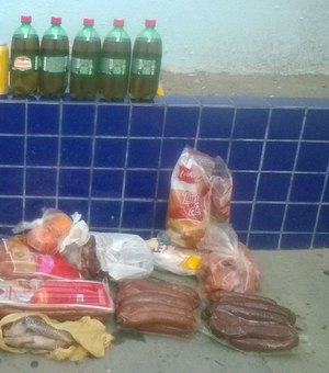 Polícia prende grupo acusado de roubar carnes e cervejas para fazer churrasco