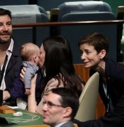 Primeira-ministra da Nova Zelândia leva seu bebê para Assembleia da ONU