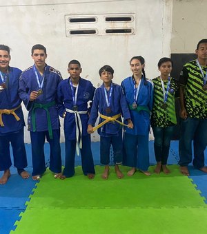 Estudantes de Palmeira dos Índios garantem pódio de judô nos Jogos Estudantis de Alagoas