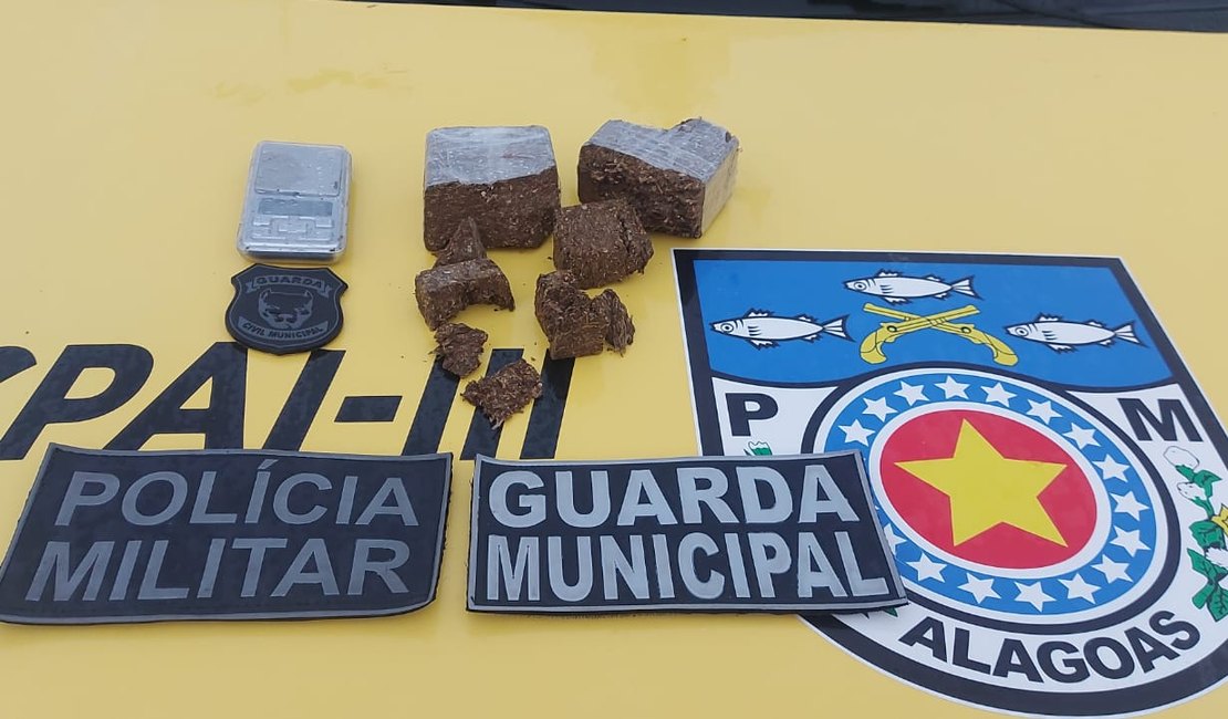 Polícia Militar apreende drogas com suspeitos pelo crime de tráfico em Teotônio VIlela