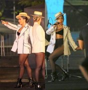 Anitta grava clipe para o Grammy Latino nos Arcos da Lapa