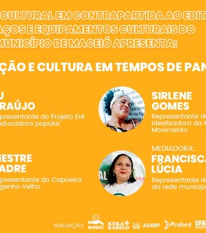 Instituto Quintal Cultural promove  webnário sobre educação e cultura