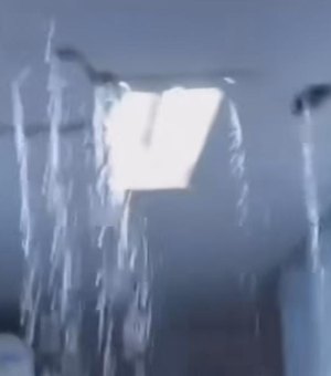 Após chuvas, pacientes denunciam vazamento de água pelo teto do HGE