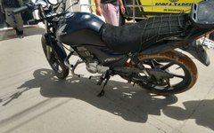 Moto foi recuperada pela Polícia Militar