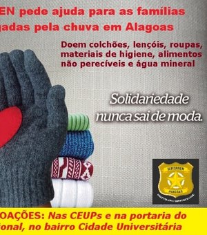 Seris e Sindapen arrecadam doações para vítimas das chuvas em Alagoas