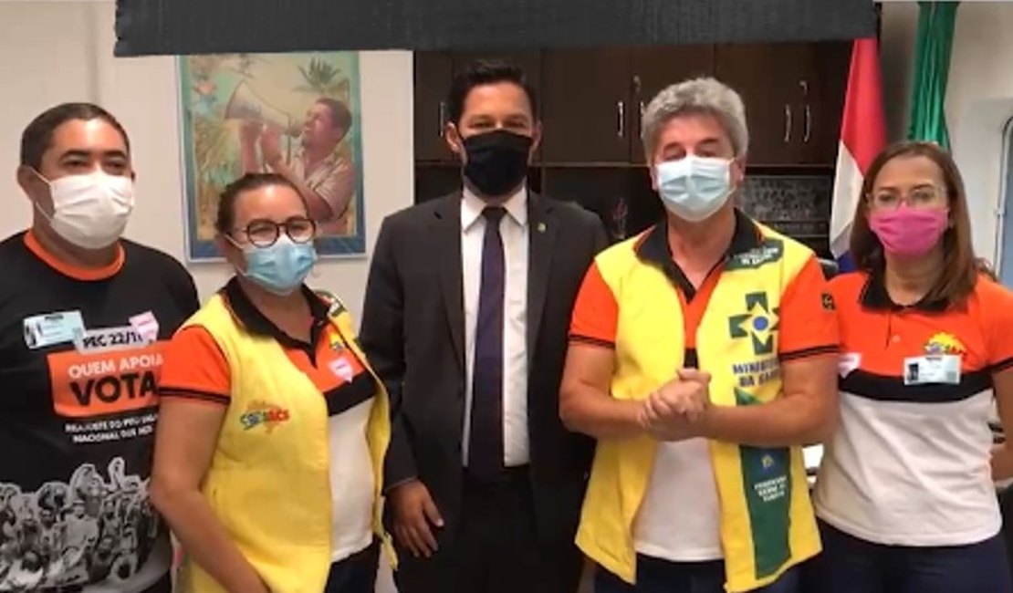 Rodrigo Cunha afirma que “não permitirá retrocessos” em direitos dos agentes de saúde