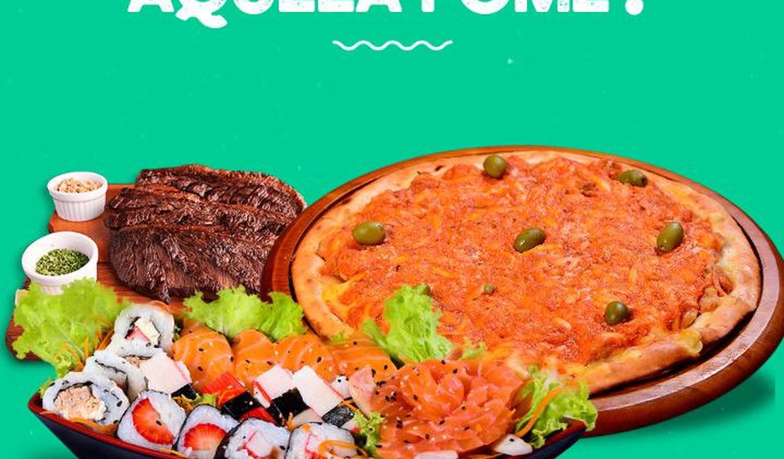 Restaurante aposta em delivery grátis de pizzas, sanduíches, petiscos e sushi, em Arapiraca