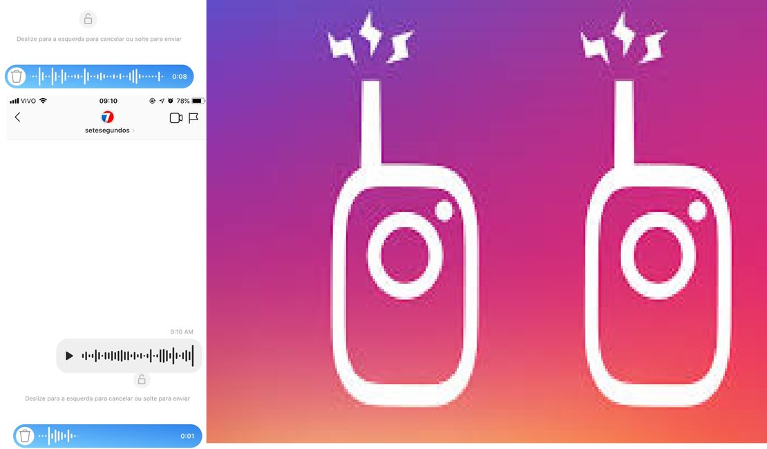 Instagram disponibiliza ferramenta com mensagem de voz no Direct