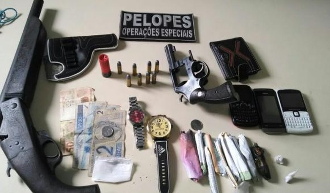 Seis pessoas são presas por tráfico e roubo em Ibateguara