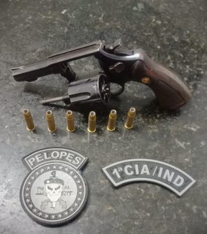 PM apreende adolescente portando arma de fogo em Campo Alegre