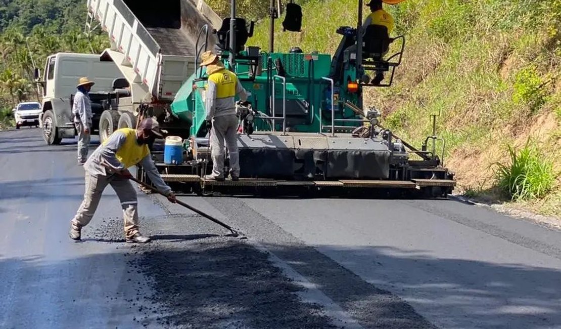 Obras de recuperação da rodovia AL 460 estão 90% concluídas