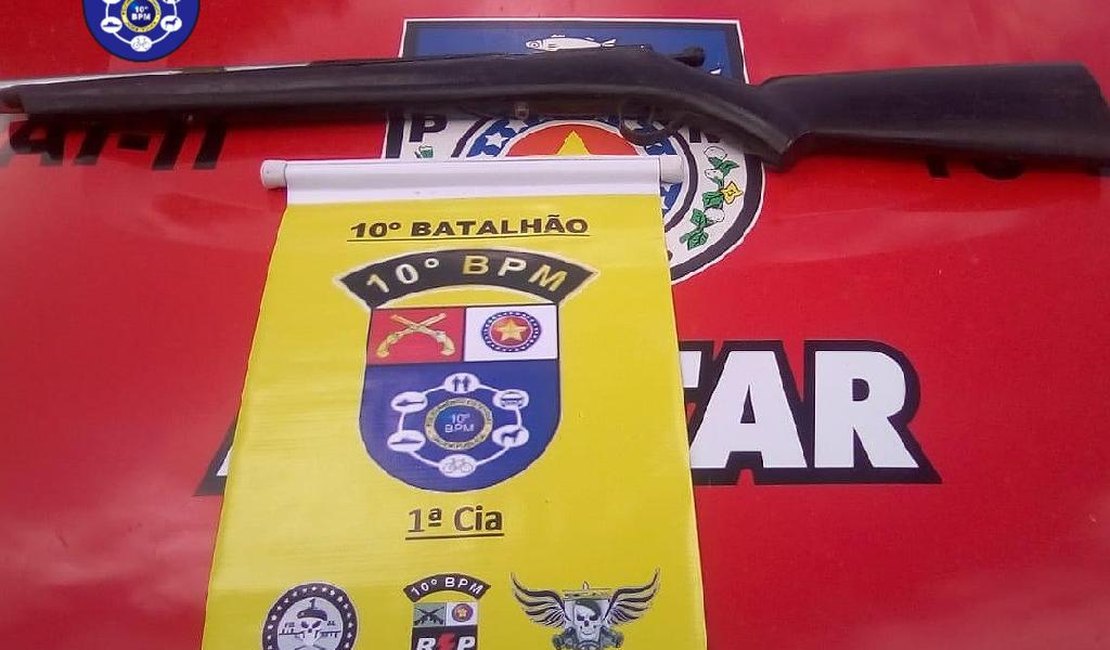 Jovem usa arma de fabricação caseira para ameaçar a mãe em Palmeira dos Índios