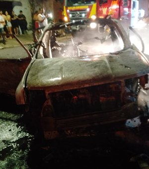 Explosão de cilindro de GNV de automóvel atinge três pessoas em Maceió