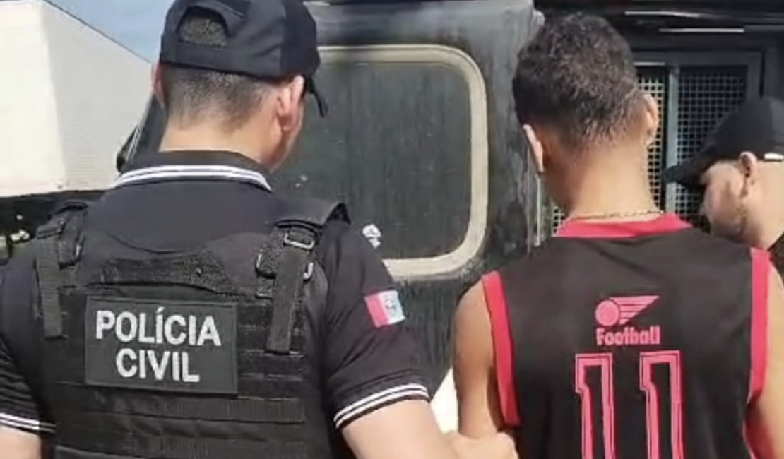 Polícia Civil prende jovem por tentativa de homicídio em Santana do Ipanema