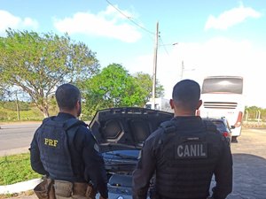 PRF e Canil do 3º BPM prendem homens por adulteração e receptação de veículos na segunda-feira em Alagoas