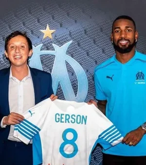 Gerson é criticado por jornal após empate em casa do Olympique de Marselha: 'Invisível'